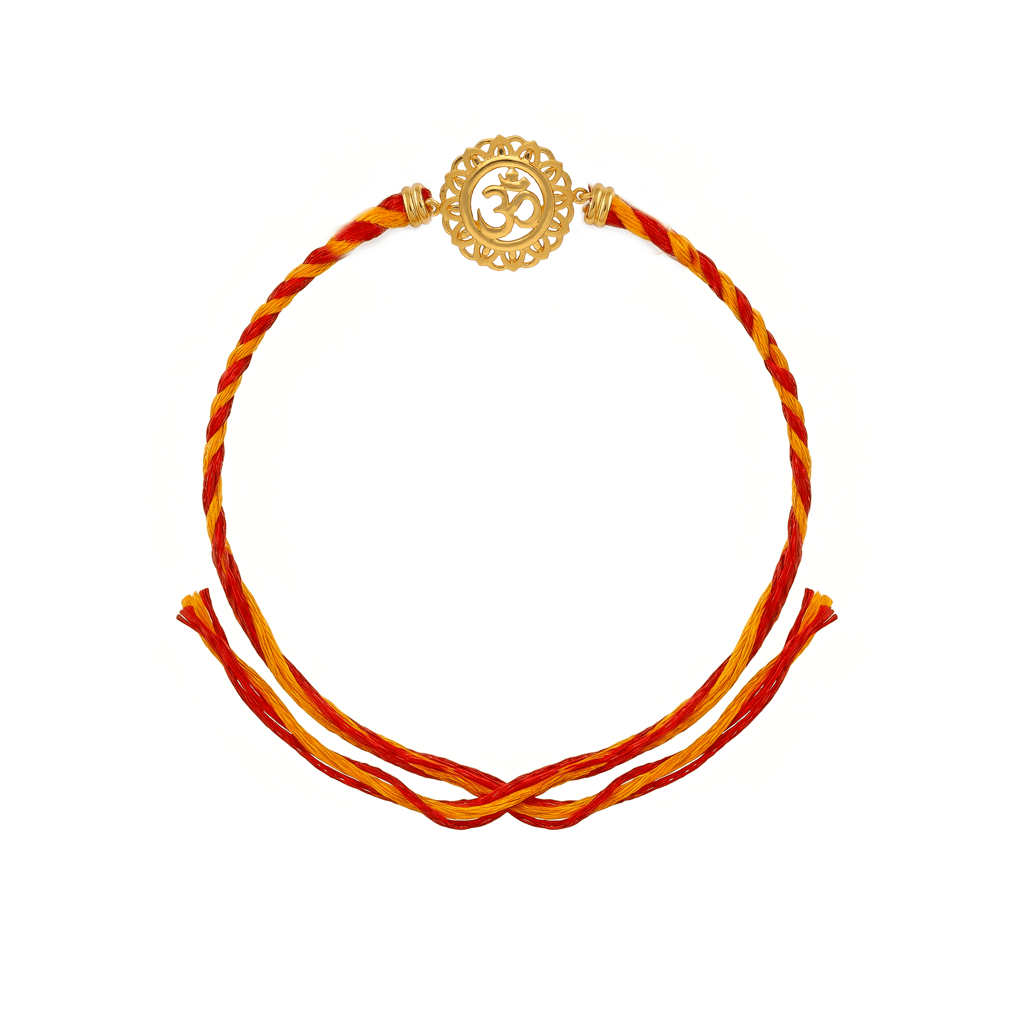 Sacred Om Floral Chakra Rakhi ,