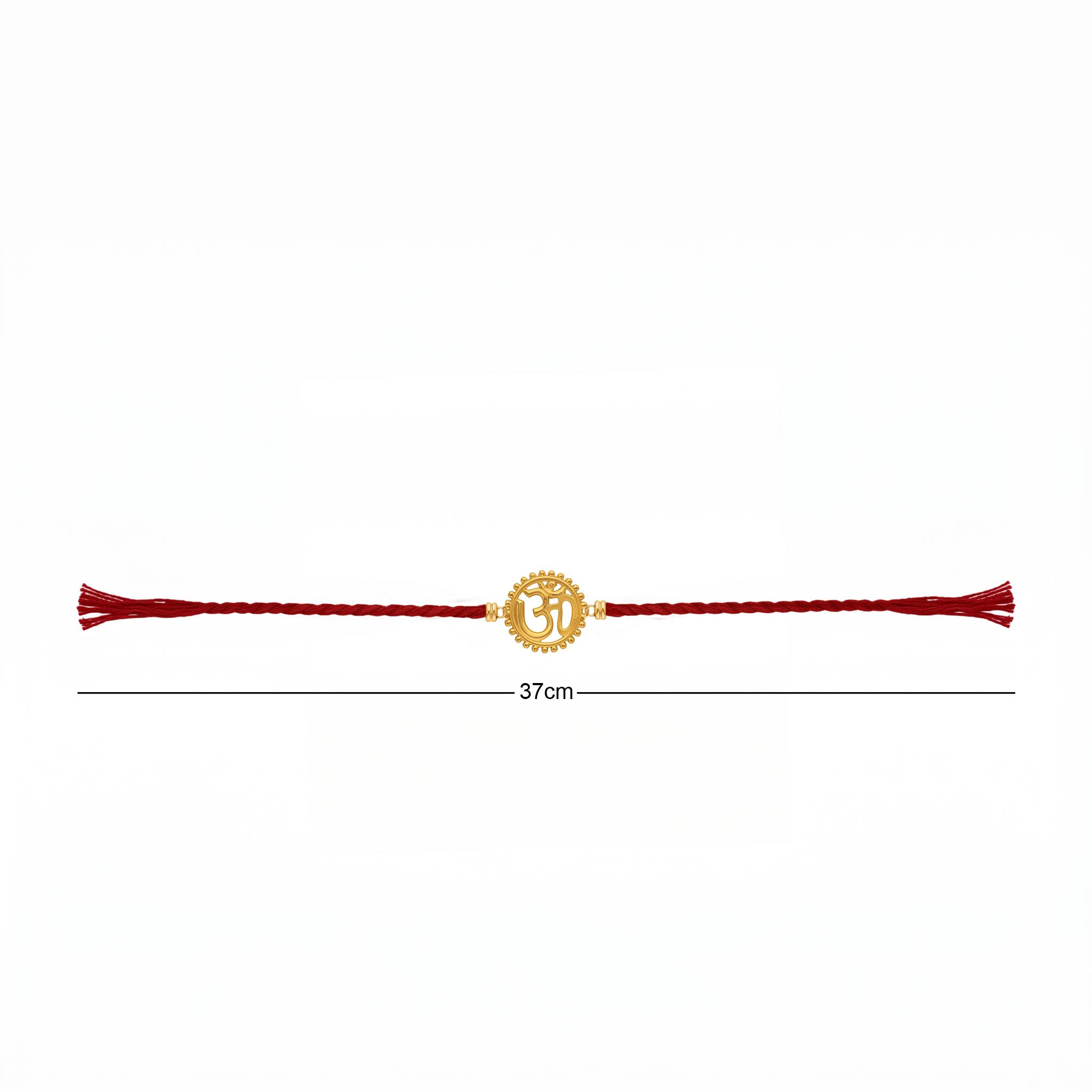 Sacred Beaded Om Sunburst Rakhi ,