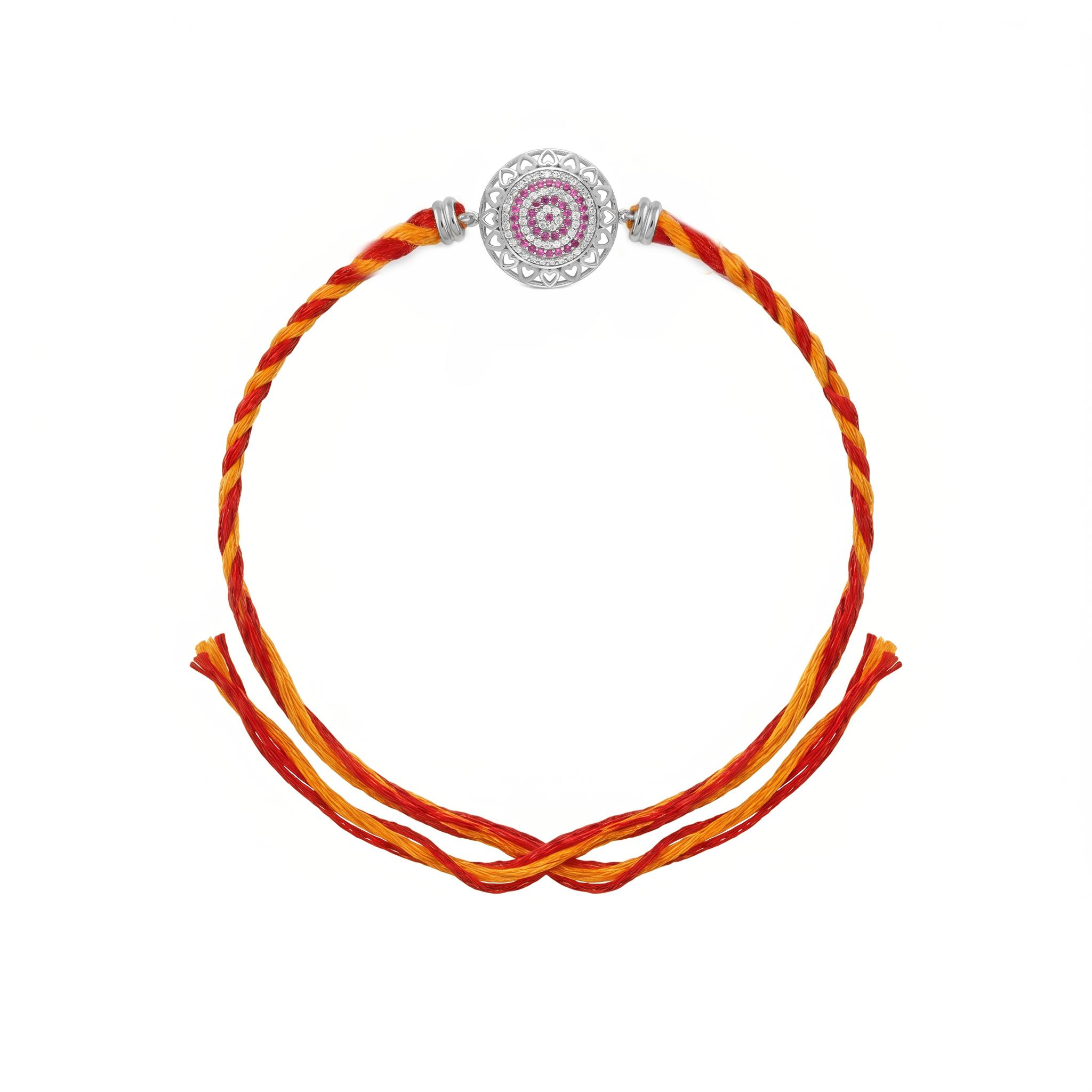 Sacred Heart Sterling Silver Rakhi ,
