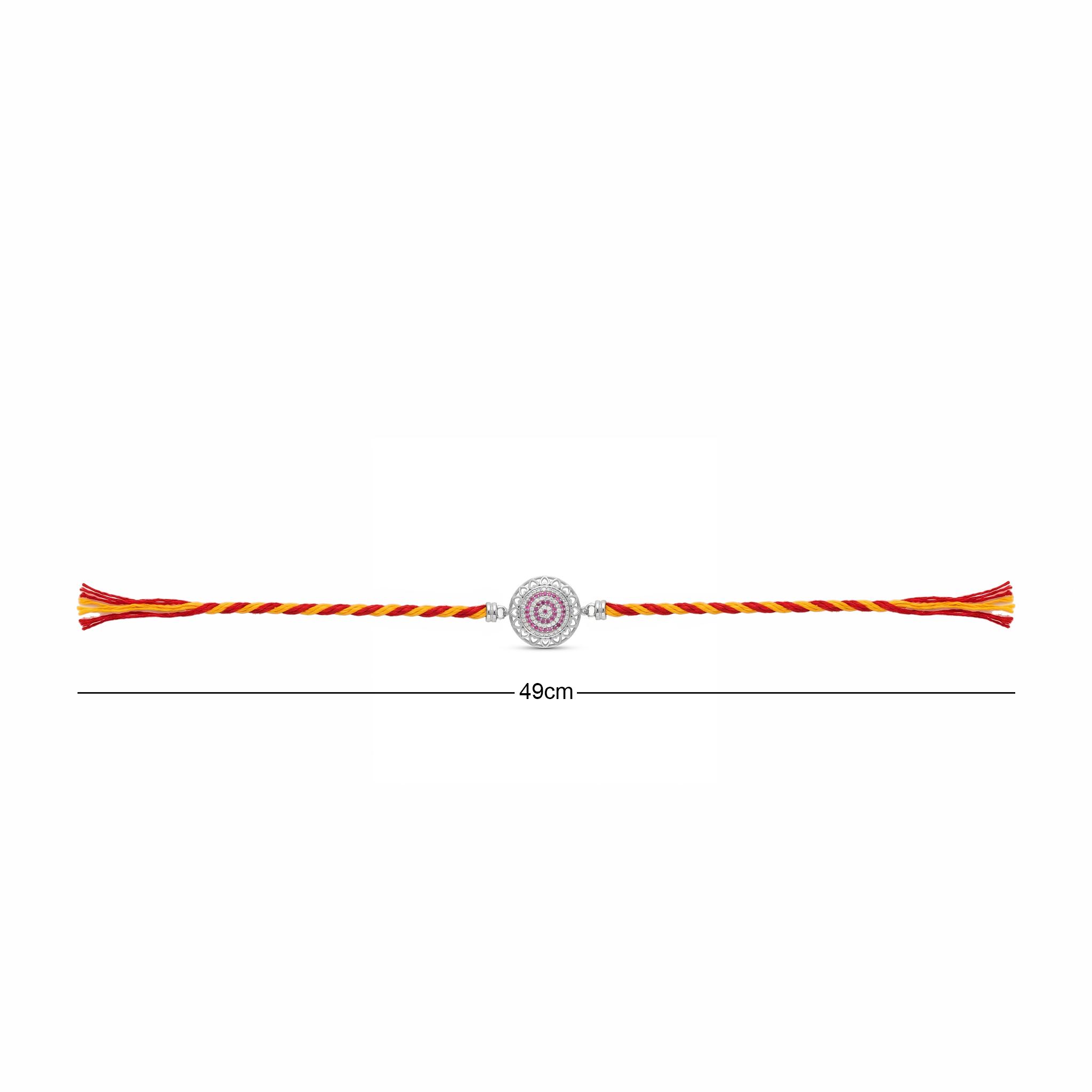 Sacred Heart Sterling Silver Rakhi ,