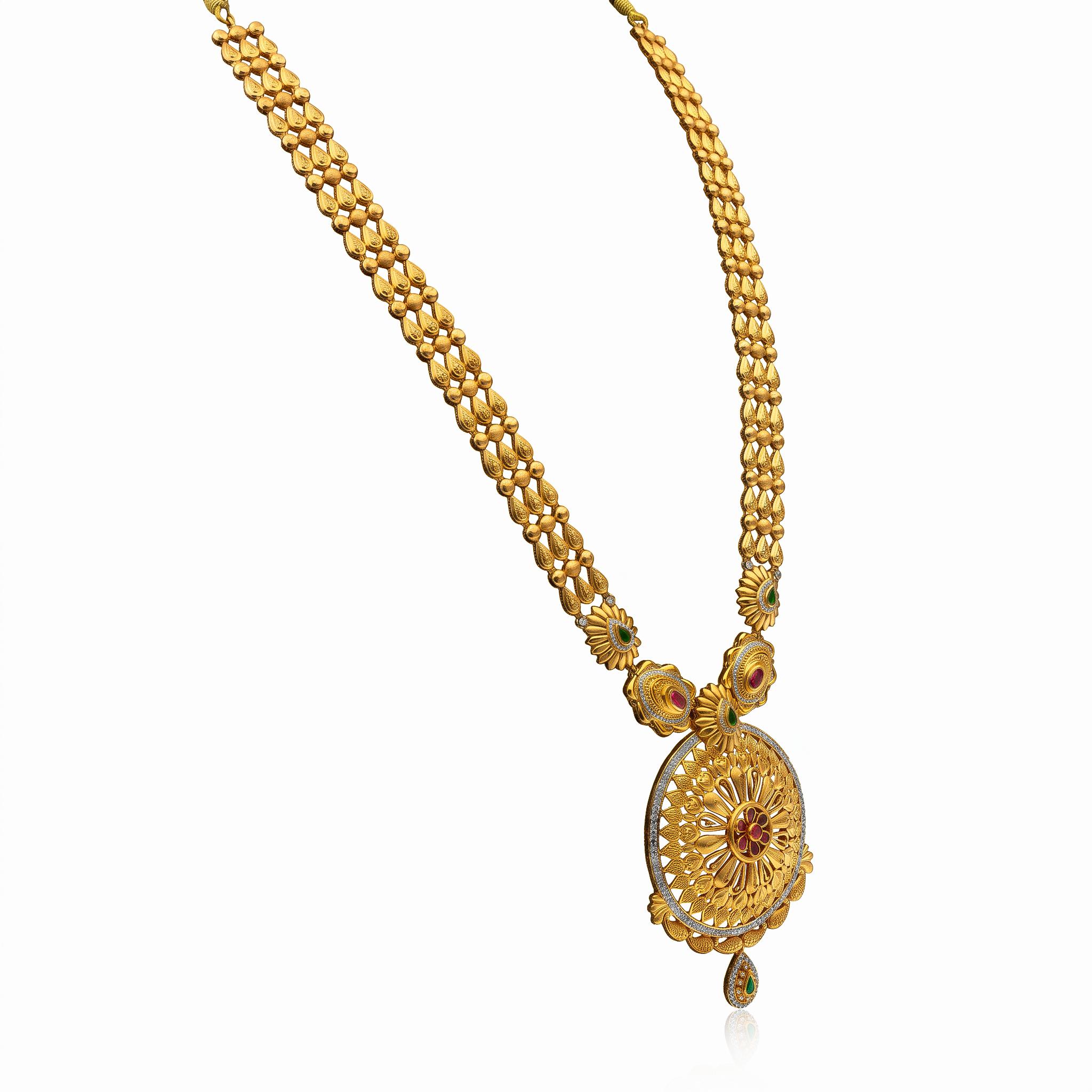 Royal Heritage Mandala Long Necklace ,